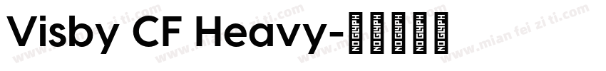 Visby CF Heavy字体转换